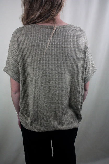 Twist Front Top - Olive