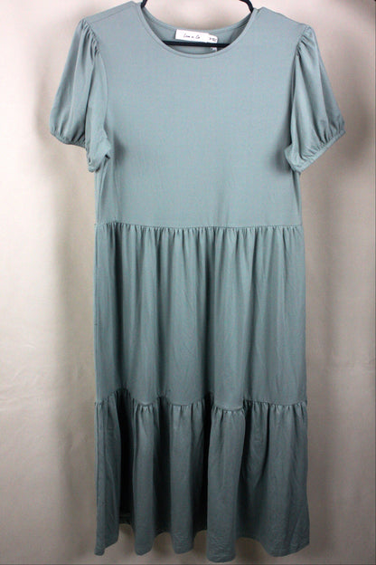 Tiered Midi Dress - Sage