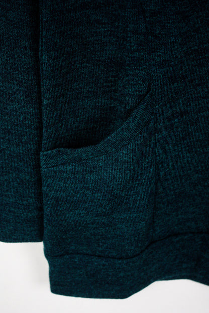 Front Pocket Long Sleeve Top - Hunter Green