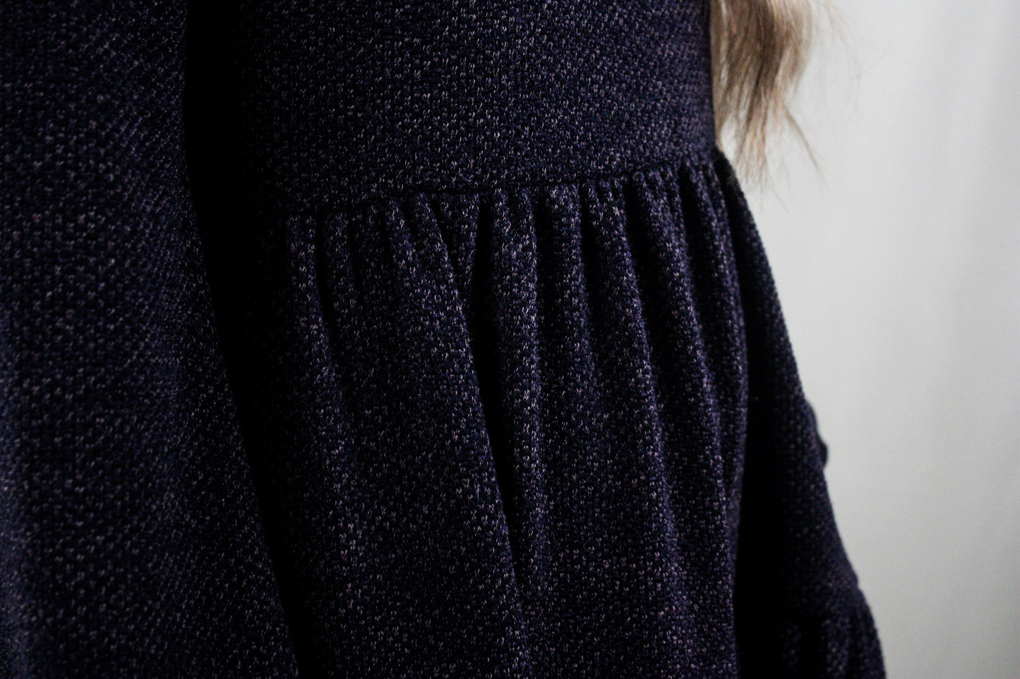 Puff Sleeve Tiered Dress - Charcoal