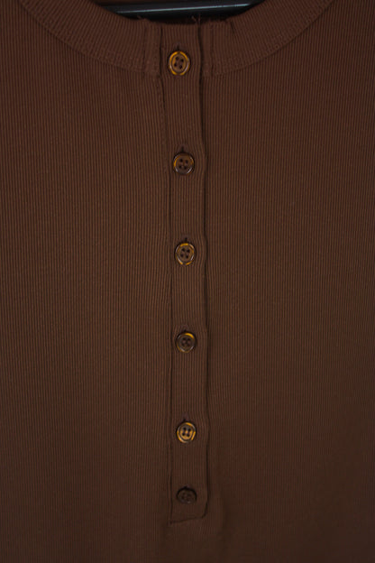 Sleeveless Henley Knit Tank